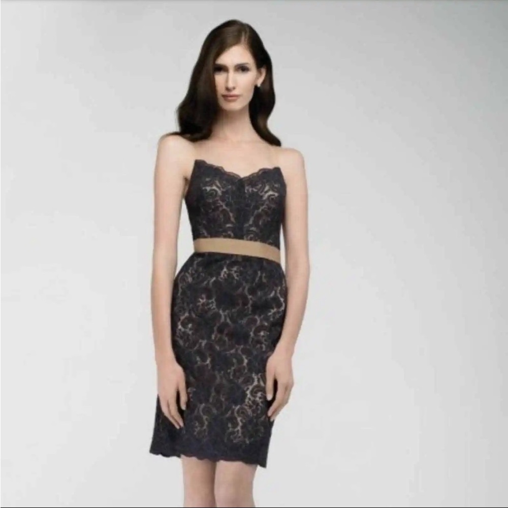 NWOT Watters & Watters Sleeveless Bella Lace Overlay Sheath Dress